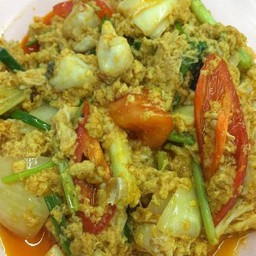 เนื้อปู ผัดผงกระหรี่