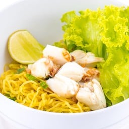 บะหมี่แห้งเนื้อปู