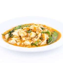 เนื้อปูผัดพริกเหลือง