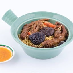 ขาเป็ดเห็ดหอมอบบะหมี่