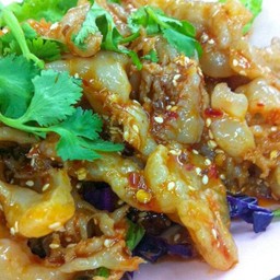 ยำแมงกะพรุนน้ำมันงา