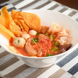 ก๋วยเตี๋ยวเย็นตาโฟ กรุณาระบุเส้นด้วยค่ะ