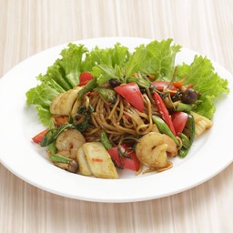 KII MAO YAKI RAMEN
Ki-Mao style Stri-Fried Ramen Noodles ราเมงผัดขี้เมา
