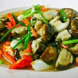 เห็ดหอมสดผัดน้ำมันหอย