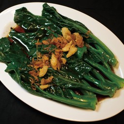 21) คะน้าKailaan stir-fried with oyster sauce