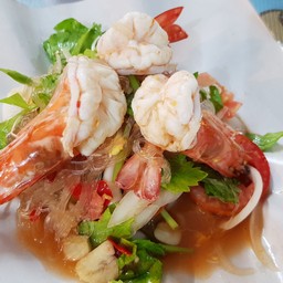 ยำวุ้นเส้นกุ้ง