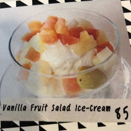 Vanilla Fruit Salad lce-cream