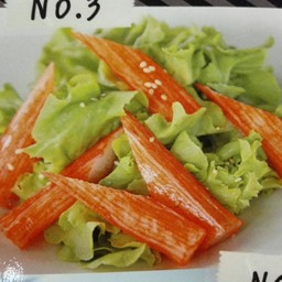 สลัดปูอัด (Crab Stick Salad)
