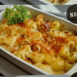มักกะโรนีอบดับเบิ้ลชีส (Baked Macaroni Double Cheese)