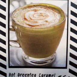 ชาเขียวคาราเมลร้อน (Hot Green Tea Caramel)
