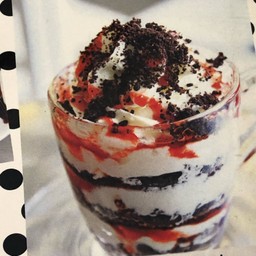 สตอเบอร์รี่บราวนีย์ซันเดย์ (Strawberry Brownie Sundae)