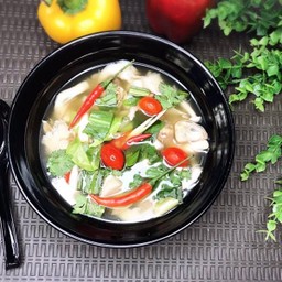 ต้มยำเห็ดน้ำใสเจ