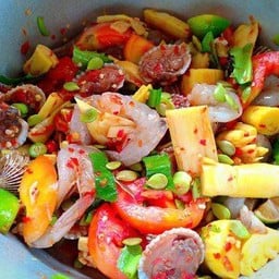 ตำทะเลสด หน่อไม้