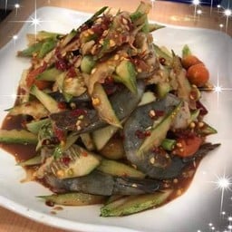 ตำแตงกุ้งสด