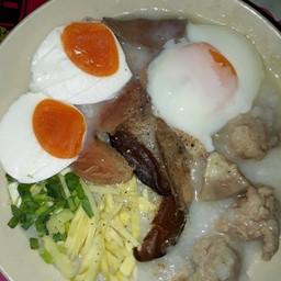 โจ๊กไข่เค็ม+ไข่ลวก