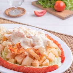 กุ้งมายองเนส - ผลไม้