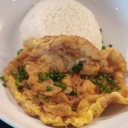 ข้าวไข่เจียวกุ้งสับ (Omelet Mince Prawn Rice)