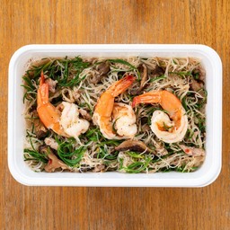 เส้นหมี่ผัดชะครามกุ้ง