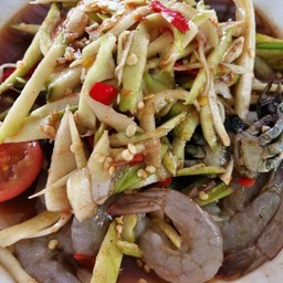 ตำมะม่วงกุ้งสด