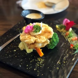 สเต็กปลาดอร์รี่ ซอสพริกขี้หนู