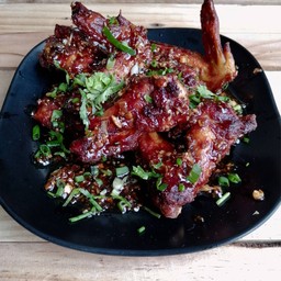 ไก่ทอดราดซอสน้ำผึ้ง