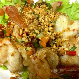 กุ้งผัดพริกเกลือ