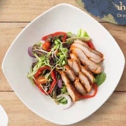 สลัดผักไก่สไปซี่