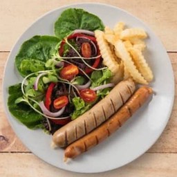 สเต็กไส้กรอกหมูรวม