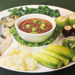 น้ำพริกกะปิ+ปลาทูทอด