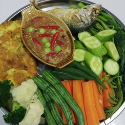 ชุดน้ำพริกกะปิเพื่อสุขภาพ