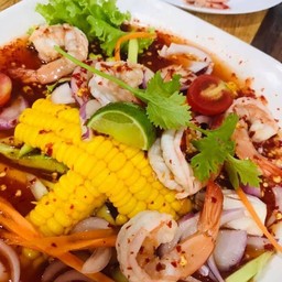 ยำกุ้งสุก
