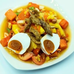 ตำข้าวโพดไข่เค็ม