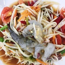 ตำกุ้งสดน้ำปลาร้า