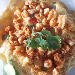 ข้าวไข่เจียวกุ้ง