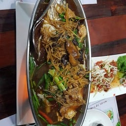 ปลากะพงนึ่งซีอิ๊ว