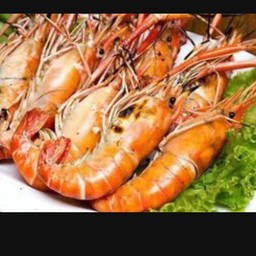 กุ้งเผาครึ่งกิโล