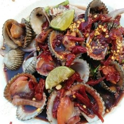 ยำปลาร้าแซ่บ หอยแครง