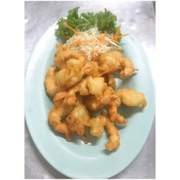 กุ้งชุปแป้งทอด