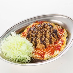 Omelette Minced Meat Katsu Curry Rice
