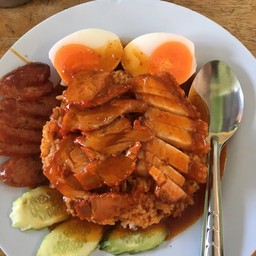 ข้าวหมูแดง-หมูกรอบ