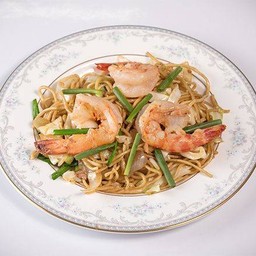 หมี่ผัดแห้งกุ้ง