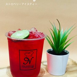 Jasmine strawberry ice tea