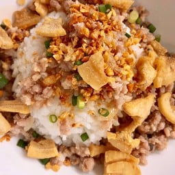 ข้าวต้มแห้งหมูสับ