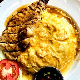 ข้าวผัดเขียวหวานไข่ข้นไก่ย่าง OML-GCC