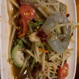 ตำปลาร้ากุ้งสด