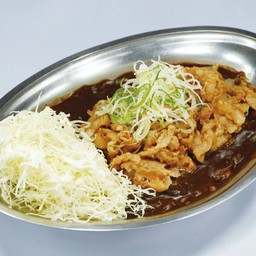 ข้าวแกงกะหรี่หมูสามชั้นผัดซอสญี่ปุ่น