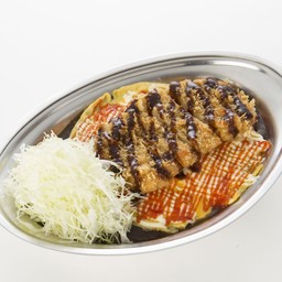 ข้าวแกงกะหรี่ออมเล็ตหมูทอดโกลด์คัตสึ