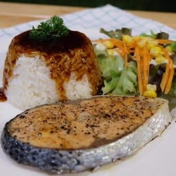 ข้าวปลาแซลม่อนเทริยากิ