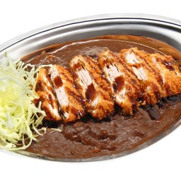 ข้าวแกงกะหรี่หมูทอดเดอลุกซ์