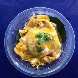 ข้าวหน้าไข่ข้นกุ้ง